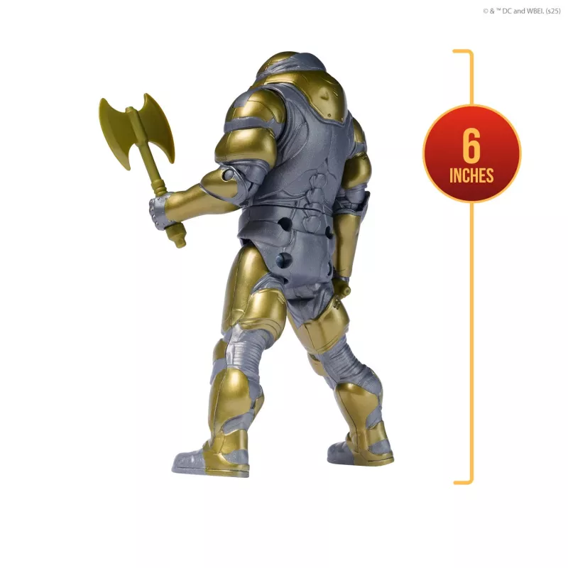 Action figure Superman Hammer of Boravia 6 pollici, stile film, include 2 accessori, oro/grigio