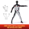 DC Comics, SUPERMAN, Mr. Terrific, action figure Epic Strike, 15 cm, design autentico del film, include 2 accessori, giocattolo per bambini e bambine da 4 anni