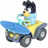 Moose Toys Bluey S9 set figura e veicolo quad da spiaggia con Bandit