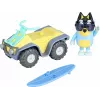 Moose Toys Bluey S9 set figura e veicolo quad da spiaggia con Bandit