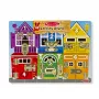 Melissa & Doug MDT MSK Latches Board Display GML, 3 anni, legno, multicolore