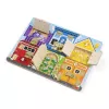 Melissa & Doug MDT MSK Latches Board Display GML, 3 anni, legno, multicolore
