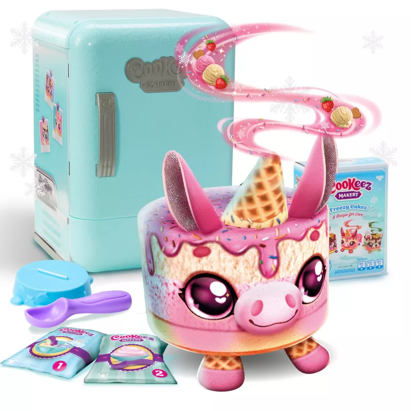 Moose Toys Cookeez Makery Freezy Cakez, bambino/bambina, 5 anni, con suono
