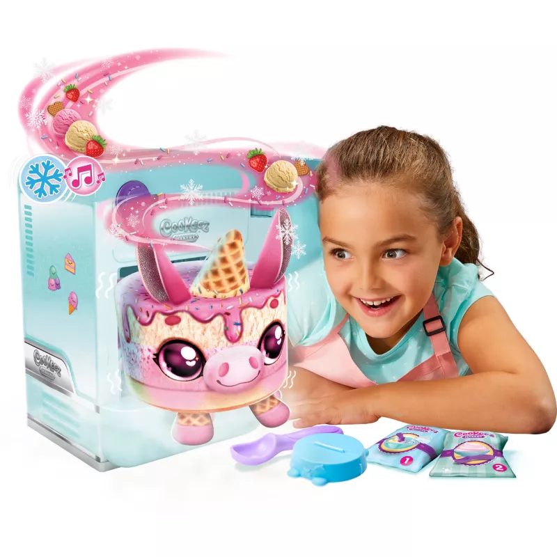 Moose Toys Cookeez Makery Freezy Cakez, bambino/bambina, 5 anni, con suono