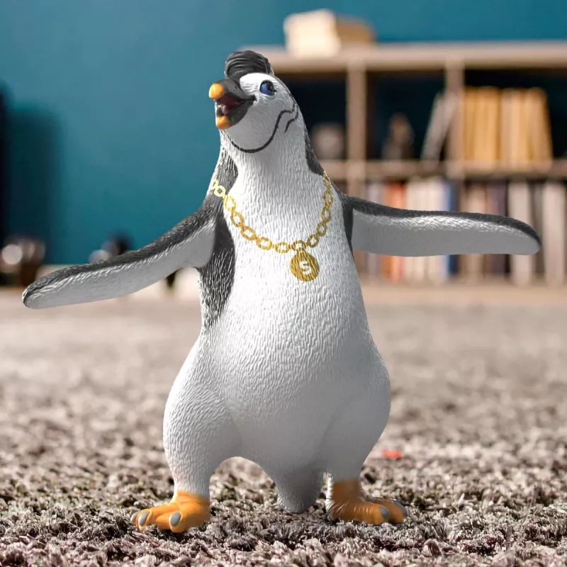 schleich Juri il pinguino con collana, 3 anno/i, multicolore, plastica