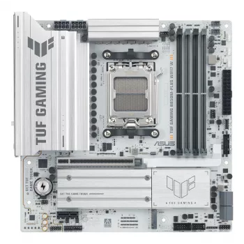 Scheda madre ASUS TUF GAMING B850M-PLUS WIFI7 W, AMD B850, socket AM5, micro ATX, DDR5, 4×DIMM, fino a 256 GB, Wi‑Fi 7, Ethernet 2,5Gb