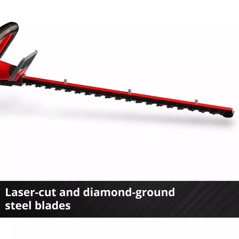 Tagliasiepi a batteria EINHELL GP-CH 18/50 Li BL-Solo — piattaforma batteria 18V, lama 50 cm