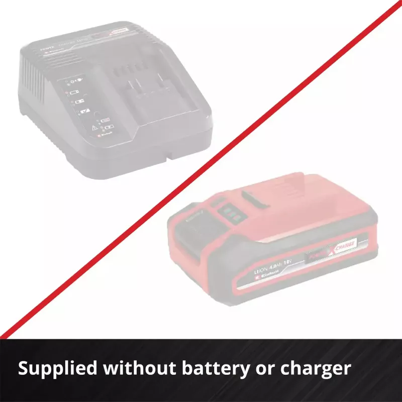 Tagliasiepi a batteria EINHELL GP-CH 18/50 Li BL-Solo — piattaforma batteria 18V, lama 50 cm
