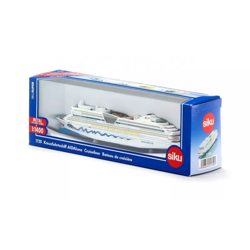 Modello nave passeggeri Siku Cruiseliner Aida, preassemblato, scala 1:1400, 226×54×75 mm