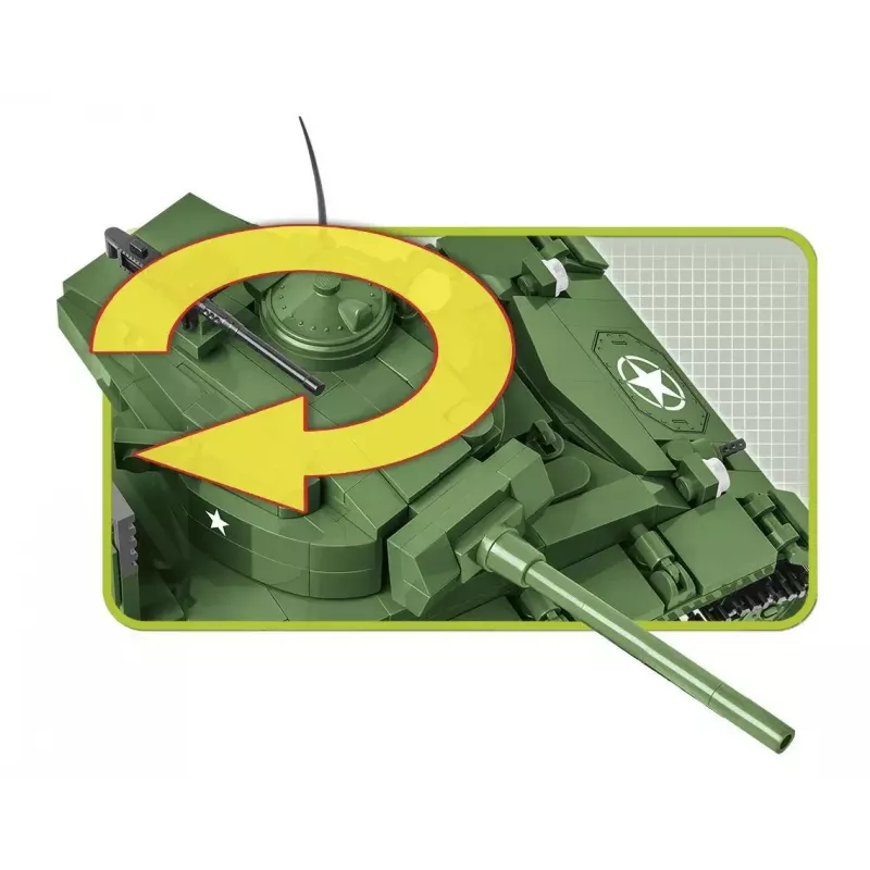 Mattoncini carro armato Cobi M24 Chaffee modello in scala 1:35, Cobi-2543