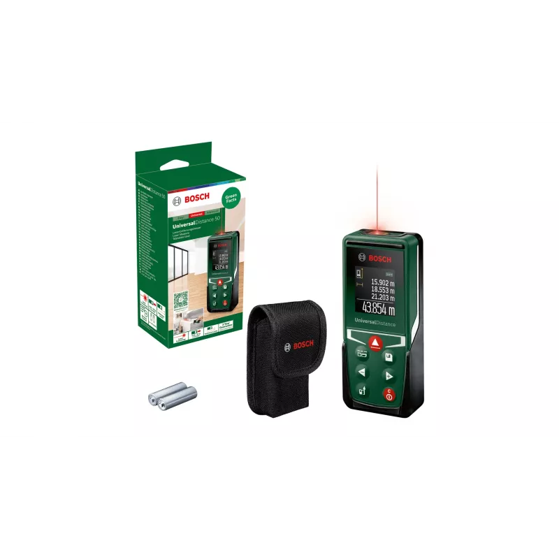 Distanziometro laser Bosch UniversalDistance 50 nero, verde 50 m