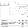 Lavatrice Gorenje WPNEI14A2TS a carica frontale 10 kg 1400 giri/min nero, bianco