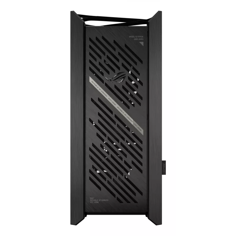ASUS ROG Strix Helios II GX601S case per PC, Midi Tower, E-ATX, vetro temperato, Aura Sync RGB, 4 ventole da 140 mm, USB-C, nero