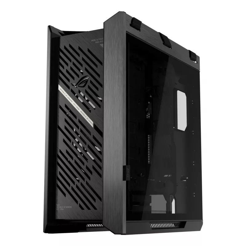 ASUS ROG Strix Helios II GX601S case per PC, Midi Tower, E-ATX, vetro temperato, Aura Sync RGB, 4 ventole da 140 mm, USB-C, nero