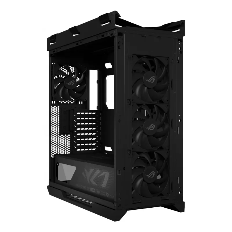 ASUS ROG Strix Helios II GX601S case per PC, Midi Tower, E-ATX, vetro temperato, Aura Sync RGB, 4 ventole da 140 mm, USB-C, nero