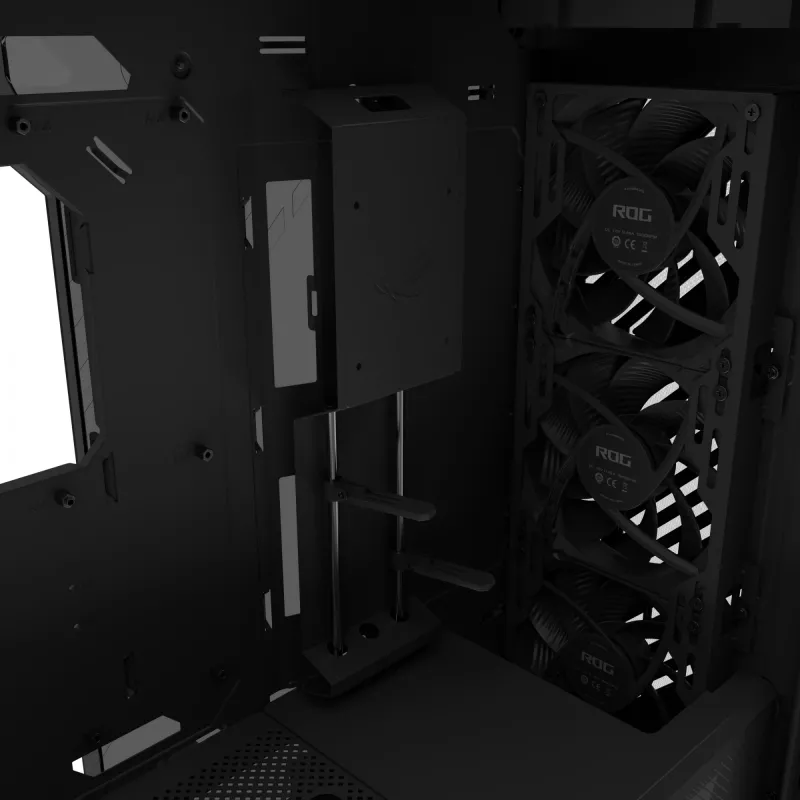ASUS ROG Strix Helios II GX601S case per PC, Midi Tower, E-ATX, vetro temperato, Aura Sync RGB, 4 ventole da 140 mm, USB-C, nero