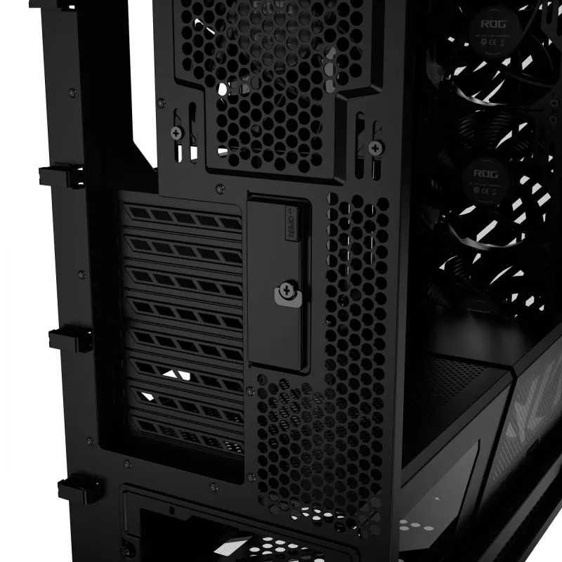 ASUS ROG Strix Helios II GX601S case per PC, Midi Tower, E-ATX, vetro temperato, Aura Sync RGB, 4 ventole da 140 mm, USB-C, nero