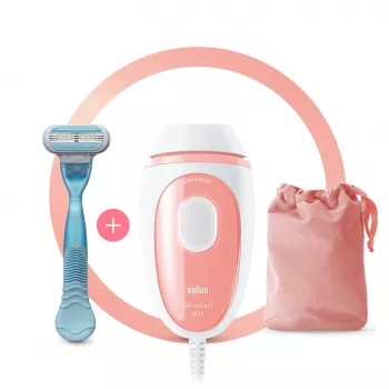 Braun Silk-expert Pro Silk-expert Mini Intense Pulsed Light (IPL) rosa, bianco
