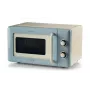 Ariete Vintage Line 3960 microonde vintage, 800 W, capacità 20 l, 3 funzioni, 5 livelli di cottura, timer, blu
