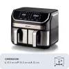Friggitrice ad aria Ariete 4625/00 9 L 2100 W nero argento