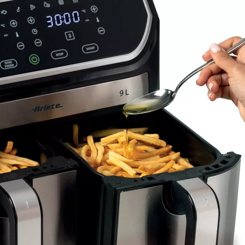 Friggitrice ad aria Ariete 4625/00 9 L 2100 W nero argento