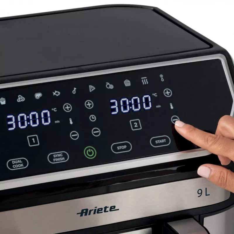 Friggitrice ad aria Ariete 4625/00 9 L 2100 W nero argento