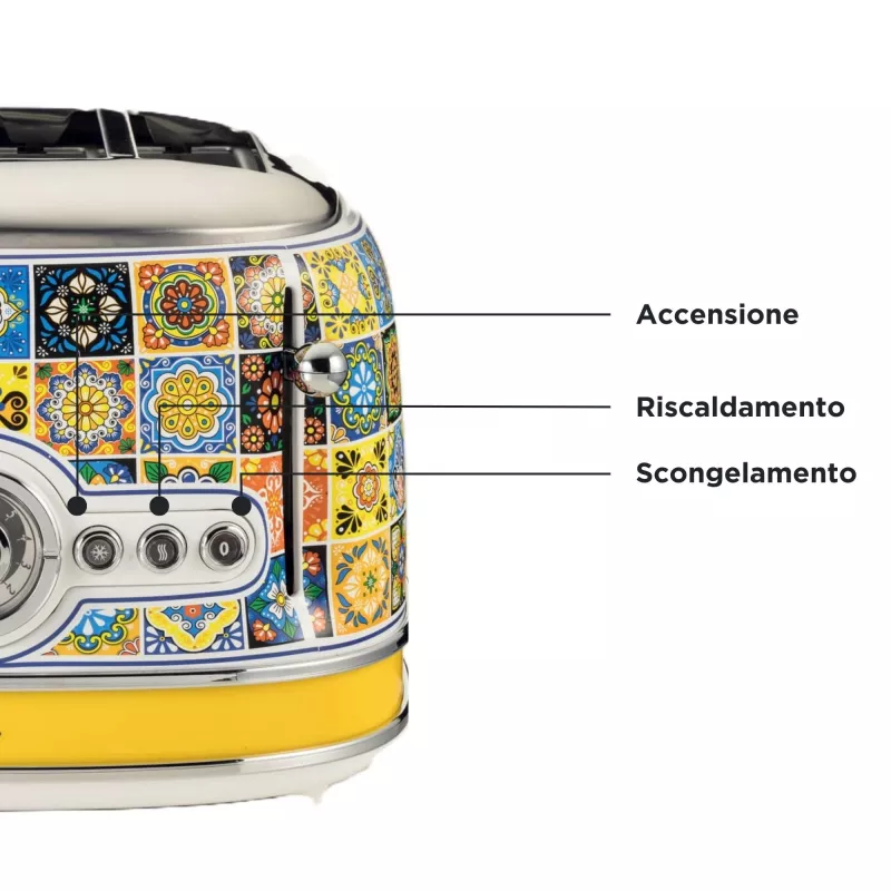 Tostapane ARIETE Positano 4 fette, 1630 W, multicolore