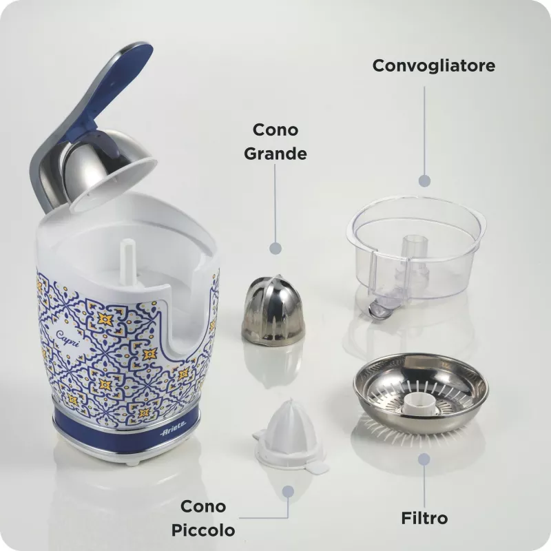 Spremiagrumi elettrico Ariete 0413/0C 0,6 l 85 W blu multicolore