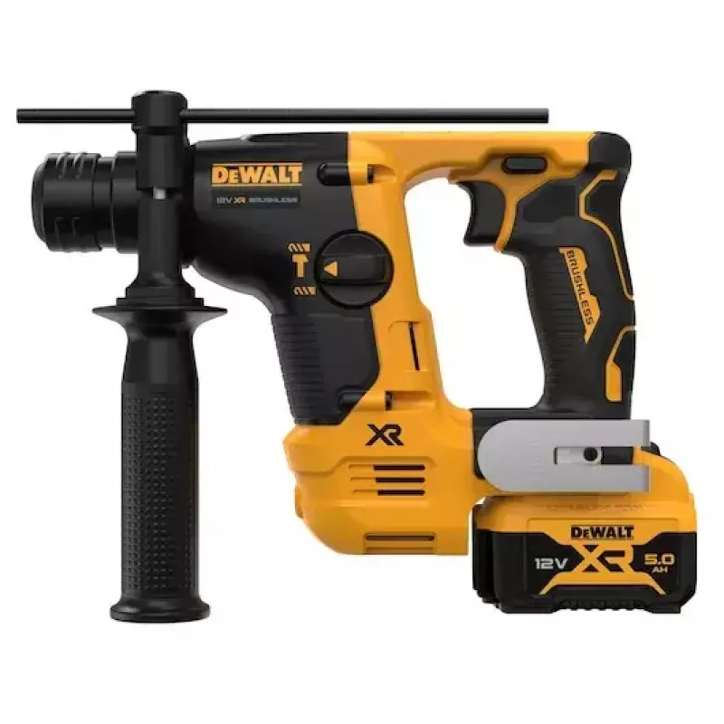 DeWalt DCH072P2-QW martello perforatore SDS-plus a batteria 12 V, 2 x 5,0 Ah