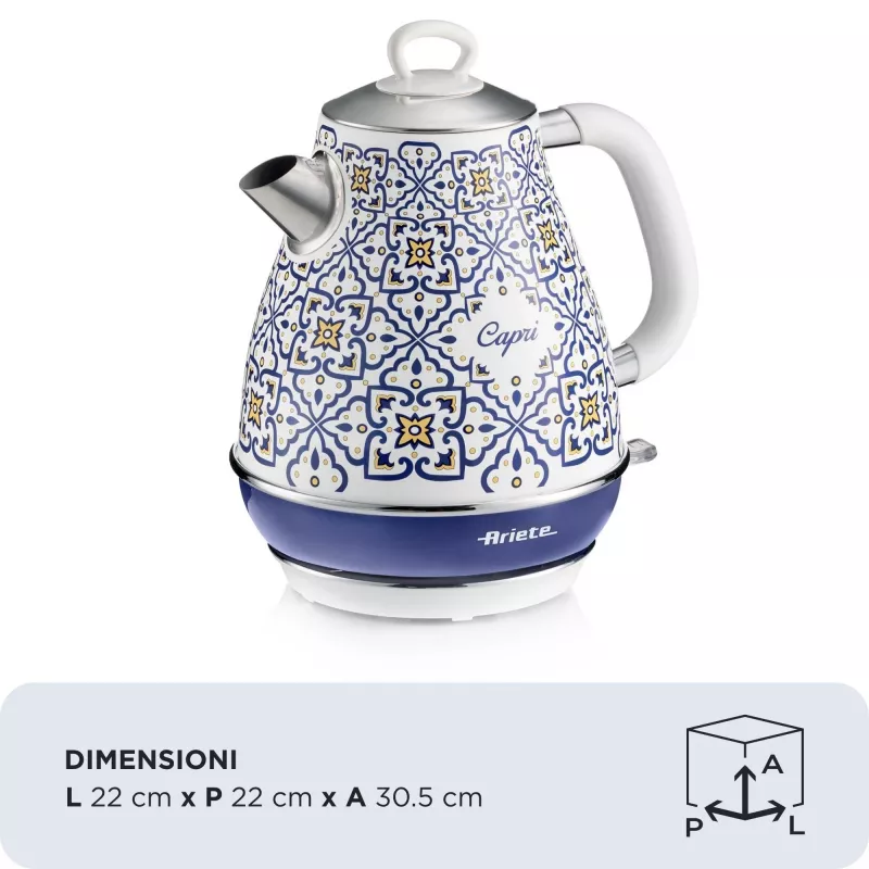 Bollitore elettrico Ariete 2869/0C 1,7 L 2200 W blu multicolore