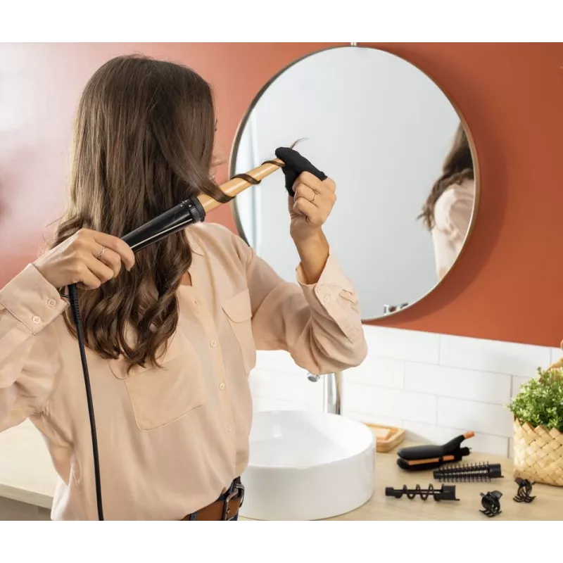 Rowenta Infinite Looks CF4231 Multistyler Warm nero, bronzo 1,8 m
