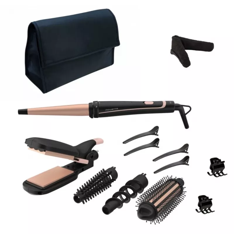Rowenta Infinite Looks CF4231 Multistyler Warm nero, bronzo 1,8 m