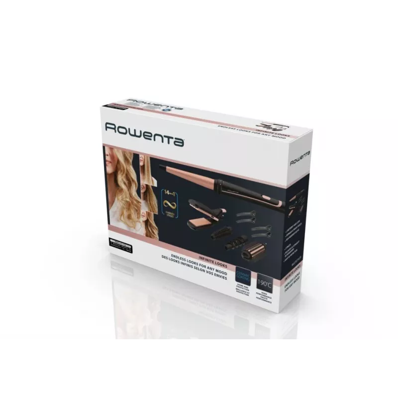 Rowenta Infinite Looks CF4231 Multistyler Warm nero, bronzo 1,8 m