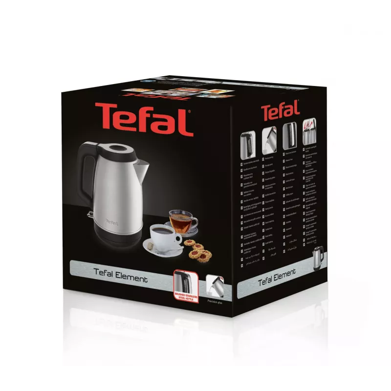 Tefal KI280D bollitore 1,7 l 2400 W nero, acciaio inox