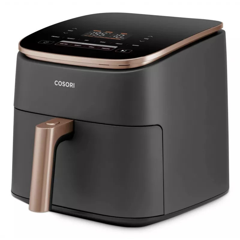 Cosori Turbo Blaze Chef Edition Single 6 L a libera installazione 1725 W friggitrice ad aria nero, oro rosa