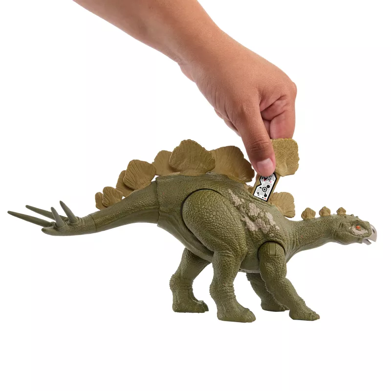 Action figure da collezione Mattel Jurassic World WILD ROAR Hesperosaurus