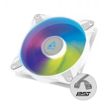 ARCTIC P14 PWM PST A-RGB - ventola per case semi-passiva da 140 mm con A-RGB digitale in bianco