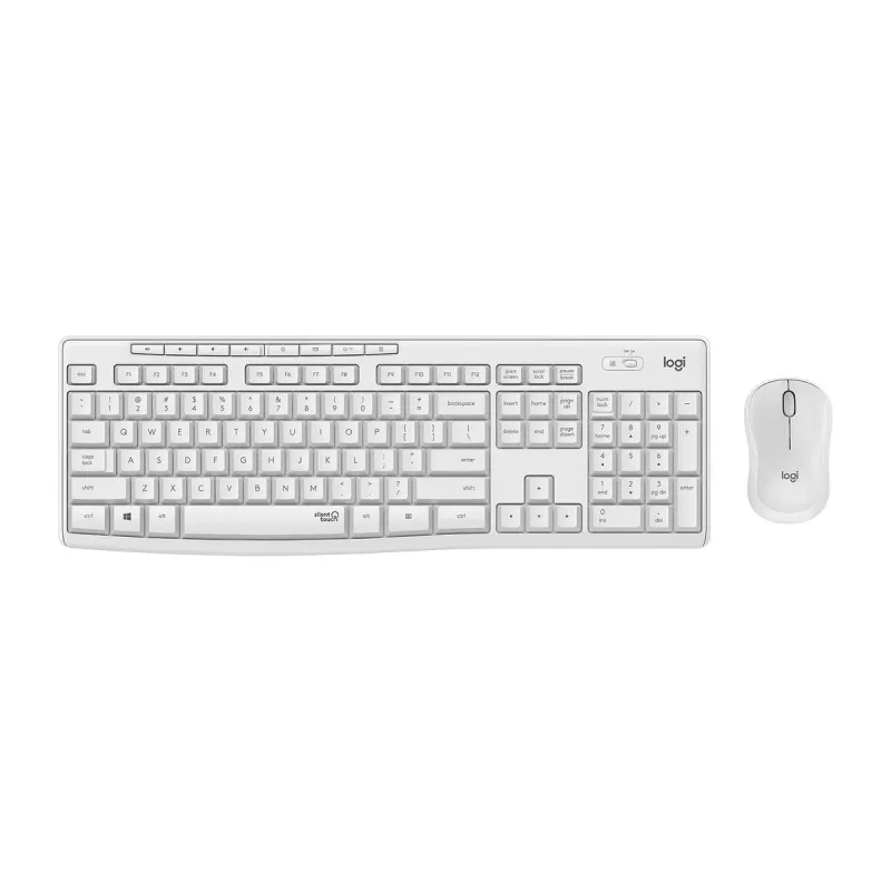 Combo wireless Logitech MK295 Silent tastiera RF Wireless QWERTY US International bianco