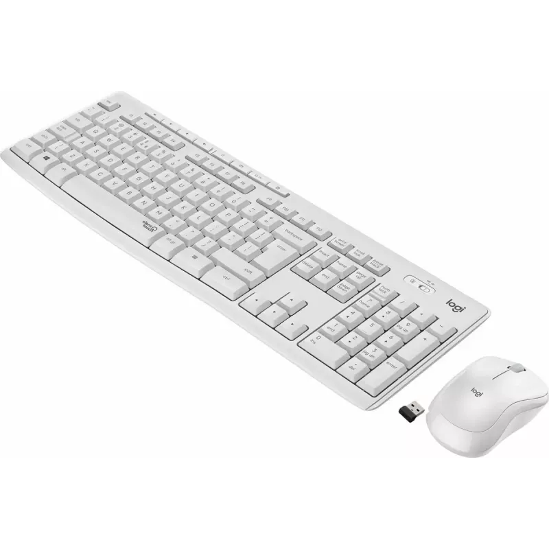 Combo wireless Logitech MK295 Silent tastiera RF Wireless QWERTY US International bianco