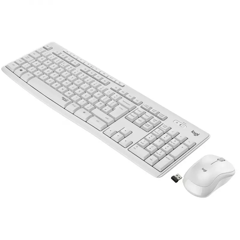 Combo wireless Logitech MK295 Silent tastiera RF Wireless QWERTY US International bianco