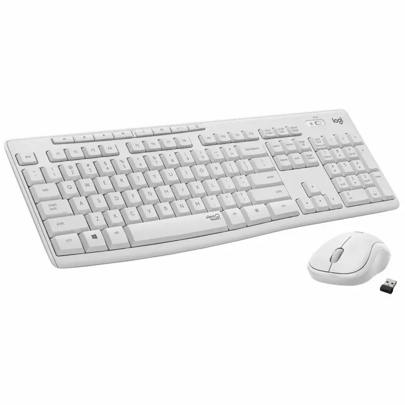 Combo wireless Logitech MK295 Silent tastiera RF Wireless QWERTY US International bianco