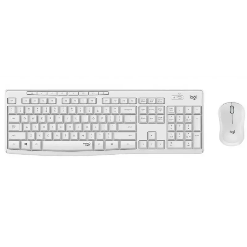 Combo wireless Logitech MK295 Silent tastiera RF Wireless QWERTY US International bianco