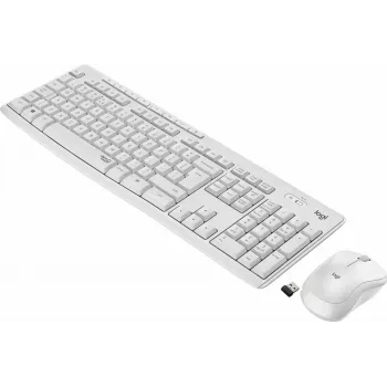 Combo wireless Logitech MK295 Silent tastiera RF Wireless QWERTY US International bianco