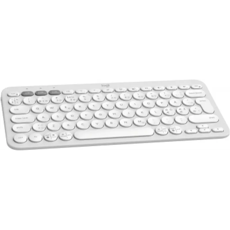 Tastiera Logitech Pebble Keys 2 K380s universale RF Wireless Bluetooth QWERTY danese finlandese norvegese svedese bianco