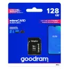 Memoria flash microSDXC GOODRAM 128GB UHS‑I Class 10 (lettura 100 MB/s, scrittura 10 MB/s) con adattatore SD