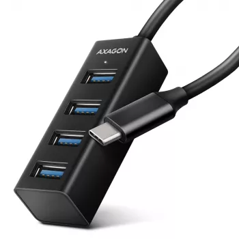 Hub USB-C 3.2 Gen 1 in metallo miniaturizzato AXAGON HUE-M1C