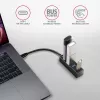 Hub USB-C 3.2 Gen 1 in metallo miniaturizzato AXAGON HUE-M1C