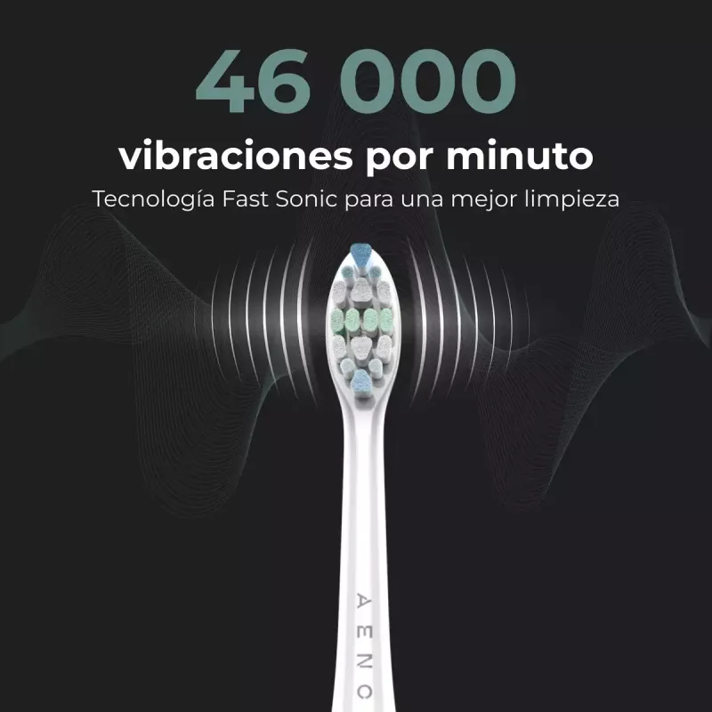 Spazzolino sonico AENO DB5 bianco 5 modalità ricarica wireless