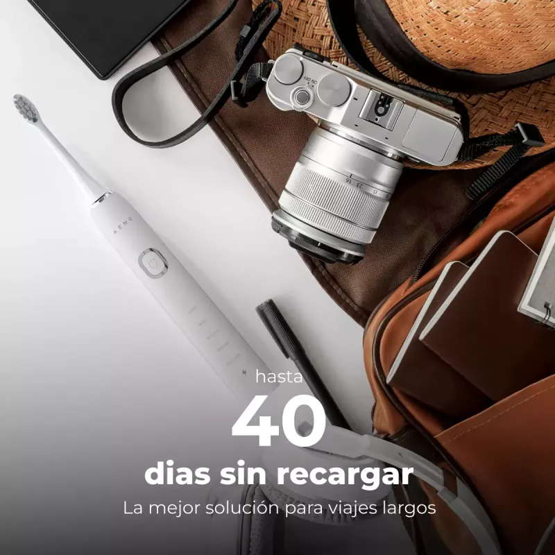 Spazzolino sonico AENO DB5 bianco 5 modalità ricarica wireless