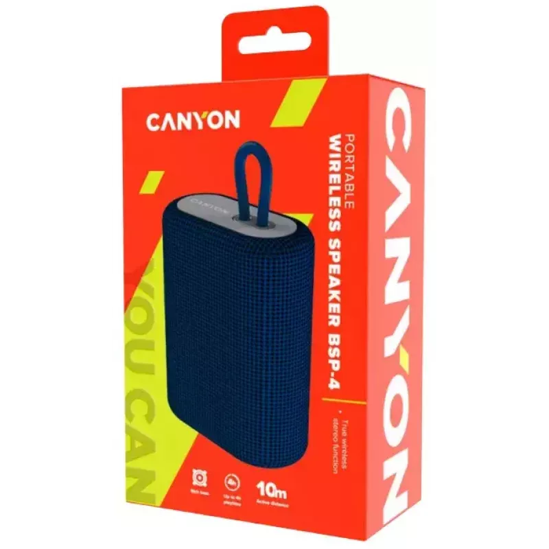 Altoparlante stereo portatile Canyon BSP-4 blu
